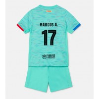 Billiga Barcelona Marcos Alonso #17 Barnkläder Tredje fotbollskläder till baby 2023-24 Kortärmad (+ Korta byxor)
